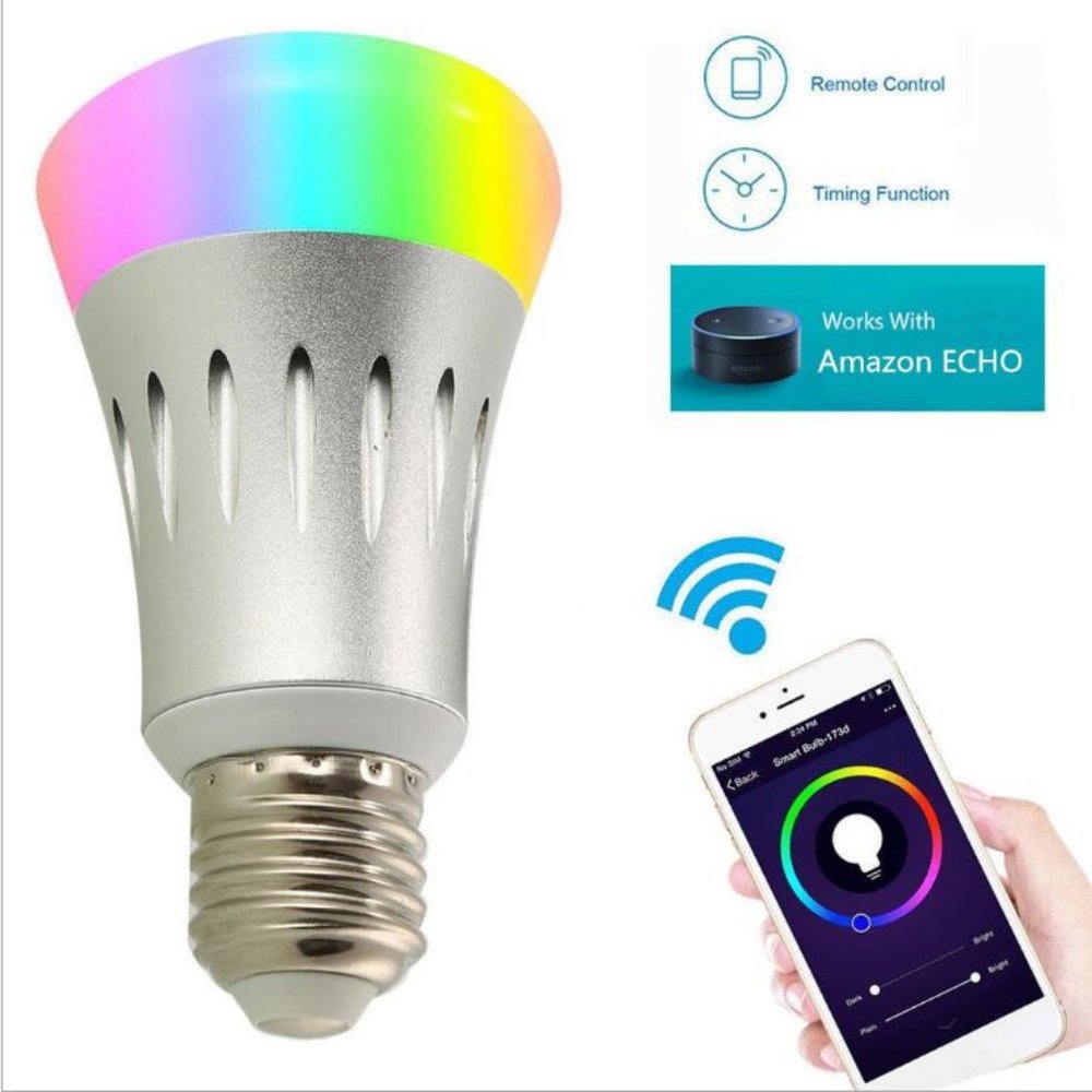 Smart Light Bulb works with Alexa and Google Home